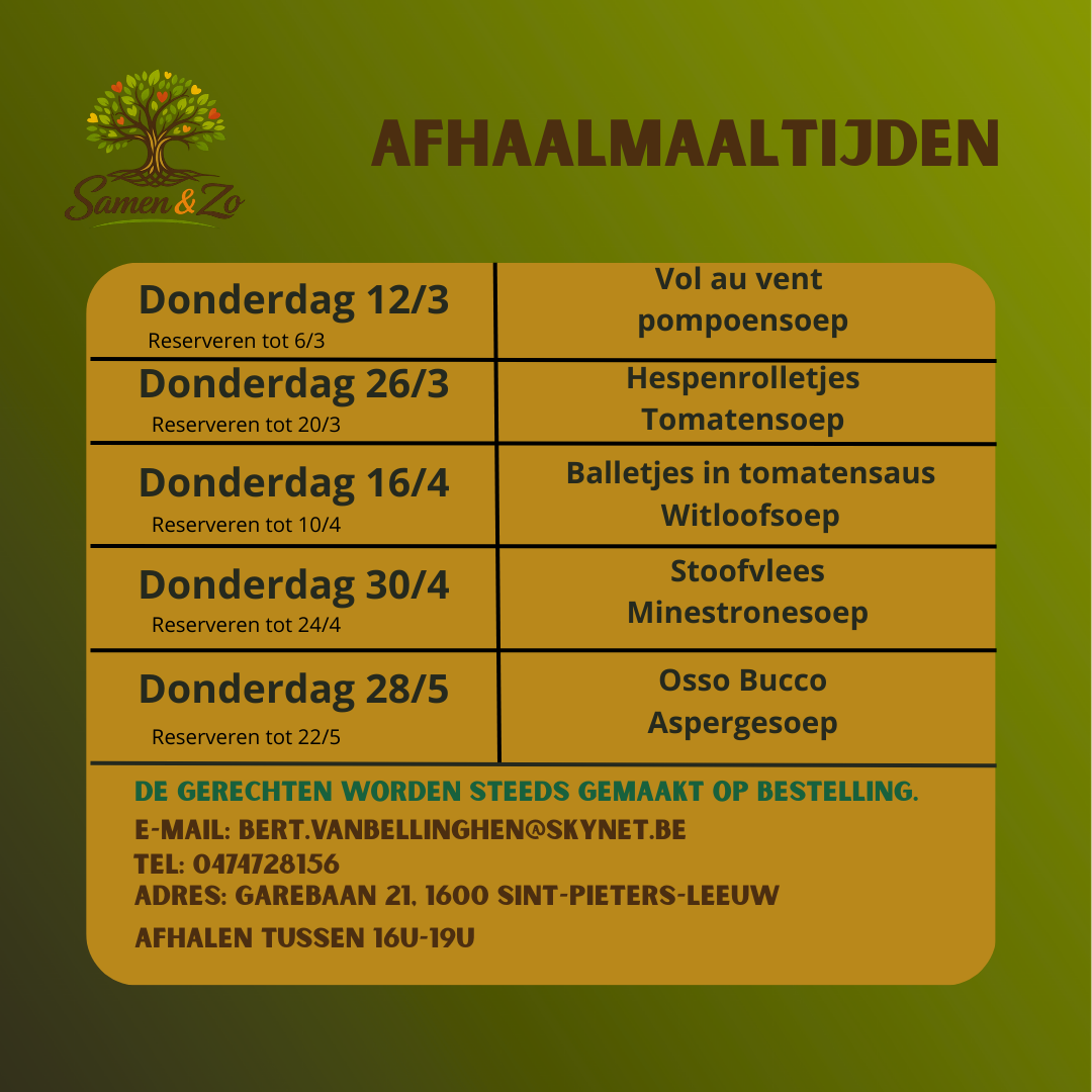 Afhaalmaaltijden